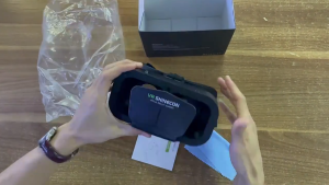 VRSHINECON รุ่นใหม่ที่ได้รับการอัพเกรด VR G10 แว่น VR แบบพาโนรามาจอใหญ่ ภาพพาโนรามาเสมือนจริง ประสบการณ์สุดยอด เหมาะสำหรับสมาร์ทโฟน iPhone และ Android