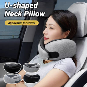 Memory Cotton U-shaped Pillow Portable Sleep Travel Airplane Pillow Napping Neck Pillow