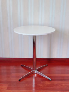 European Style round Wooden Coffee Table Simple Modern Living Room Bedroom Balcony Side Table American Retro Solid Wood Show Table