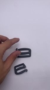 25/38mm G Hook Black Metal Adjuster Slide Buckle Dog Collar Hardware Strap Buckle Making Purse Handbag Backpack Webbing