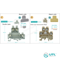 UTL Screw Type Terminal Block End Plate Phoenix Contact Weidmuller UDK4 UKK5-PV UKKB5 DK4QV/35 EK6/35. 
