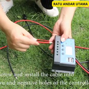 COD Taffware Solar Charger Controller Tenaga Surya Power Bank Regulator LCD Dual USB 10A 12V 24V W88 A
