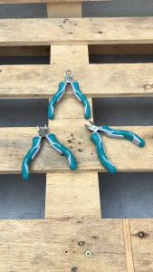 Kềm cắt mini Total THTMN356 kích thước 45 inch 115mm đầu kềm thép CRV đánh bóng chống gỉ tay cầm 2 màu - Thinksafe