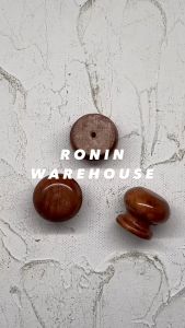 Knob Kayu Bulat Tarikan Handle Laci Lemari 60 pcs