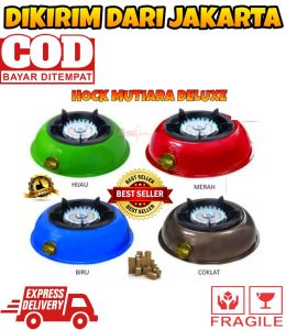(BISA COD) PROMO Kompor Gas Hock 1 Tungku Mutiara Deluxe 100MD