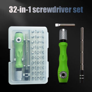 Mini 32 In 1 Manual Screwdriver Kit Mobile Phone Computer Electronic Repair Tool 30 PCS Magnetic Screw Driver Bits Extension Rod