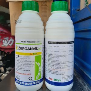 Thuốc trừ bệnh ZeroAnvil Chai 1 Lít Sạch bênh xanh cây đặc trừ thán thư nấm hồng đốm đen vàng lá sương mai đốm nâu đốm trái rỉ sắt phấn trắng