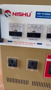 Ổn Áp Nishu 75KVA DR dải 90-250V bảo hành 4 năm 100% dây đồng