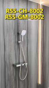 EACO Rainshower Set - Gun Metal/ Chrome - (RSS-GM-8002/ RSS-CH-8002)