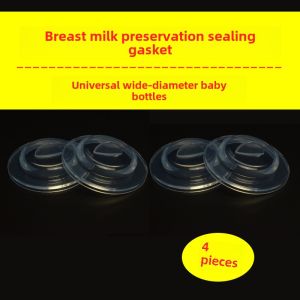 Fit Pigeon Wide-Mouthed Feeding Bottle Accessories Silicone Breastmilk Bottle Gasket Neutral Breast Milk Fresh Cover Leak-Proof a Seal