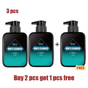 Mens Facial Cleanser Oil Control Deep Cleansing Mites Acne Brightening Foam Cleanser pencuci muka lelaki 男士氨基酸洗面奶