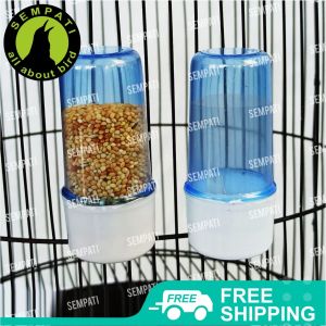 SEMPATI Tabung Dispenser Burung Kenari Italy Cepuk Wadah Makan Pakan Minum Lovebird Parkit Hamster Sugar Glider Marmut CTBGKN