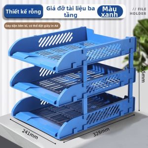 deli | Giá Đựng Hồ Sơ 3 Tầng
