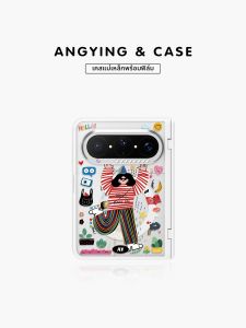 ANGYING | Foldable Magnetic All-around Protective Case for HUAWEI PuraXMax Anti-drop Transparent Lovely