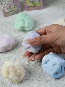 Bola Lembut Mainan Anti Tekanan Kanak Kanak Bola Terapi Tangan Boleh Ditekan Boleh Bentuk Soft Mochi Stress Ball Mouldable Ice Skin Squishy Toy Kids Anti Stress Fidget Therapy Ball Hand Grip Squeeze Toy 冰皮捏捏乐软糯奶皮球可塑形解压球儿童玩具手作减压神器吵吵球放松训练玩具肌无力康复球 A469