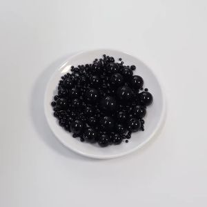 10-1000pcs/lot Round ABS Imitation Pearl Beads Black Loose Beads Plastic Acrylic Spacer Bead For Jewelry DIY Bracelet Necklace