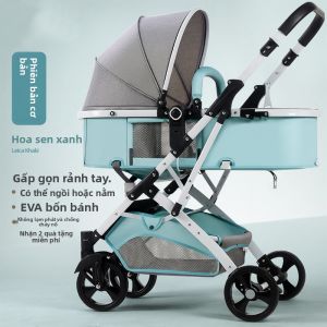 WEIJIA | Xe Đẩy Em Bé 0–3 Tuổi Gấp Gọn Nhẹ Đẩy 2 Chiều Giảm Xóc