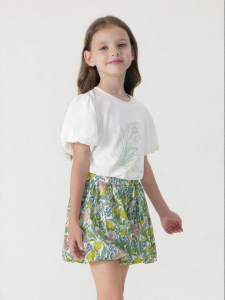 Marc&Janie | Bubble Sleeve Short Sleeve T-Shirt for Girls