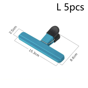 5-10 PCS T-Type Food Bag Clips Kitchen Sealing Clips for Snacks Pasta Leak Moisture Proof Sealer Clamps for Fresh Storage