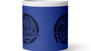 คูลเลอร์คิง Rayong Football Club V2  แก้วกาแฟ 11 หรือ 15 ออนซ์ สีขาว – เหมาะสำหรับชา กาแฟ และของขวัญ ของที่ระลึก