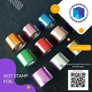 Foil Hot Stamping Poly Emboss Undangan Cetakan Logo Tulisan Emas