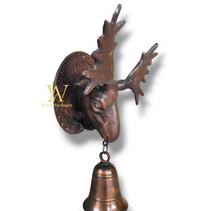 Bel Lonceng Pintu Rumah Kuningan Antik Motif Rusa 1 Pcs