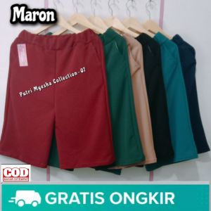 Promo 98Rb Dapat 5Pcs Celana Pendek Wanita Dewasa Kulot 7/8
