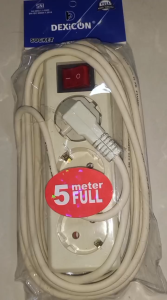 DEXICON STOP KONTAK ARDE 3 LUBANG PANJANG 5M