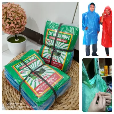 PROMO JAS HUJAN PLASTIK PONCO STANDAR SNI LUSINAN (12 PCS)