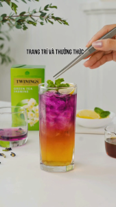 [Combo 2 -Trà Xanh] Trà xanh Túi Lọc Twinings - Pure Green Tea - Hộp 25 Gói 1.8G và Trà xanh Túi Lọc Hương Hoa Nhài Twinings Green Tea Jasmine - Hộp 25 Gói 1.8G