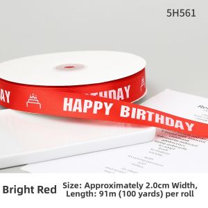 JIUXIACAIDAI | Birthday Decoration Red Ribbon