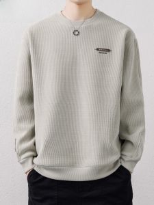 HENGYUANXIANG | Hengyuanxiang Mens Thickened Fleece Knitted Sweater Warm Inner Wear One-Piece Velvet Knit Base Shirt Fashionable Urban Style