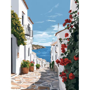 Kayou | Acrylic Paint By Numbers for Adults City Landscape HandPainted Painting By Numbers Unique Gift Home Decor