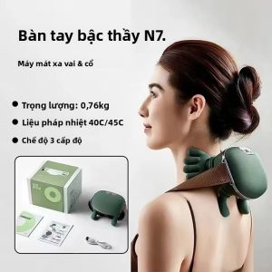 Gối Massage Điện Tử Sinh Học Máy Massage Cổ Bằng Lực Nhấn Ngón Tay Với Chức Năng Nhào Nặn Giúp Thư Giãn Cơ Lưng Và Vai