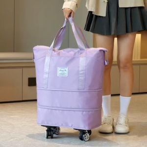 Techdoo Tas Travel Jumbo 3 Tingkat Foldable Tas Troli Hand Carry Tas Koper Lipat Jinjing TTB127