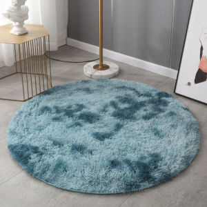 Silk Wool Tie Dye Round Carpet