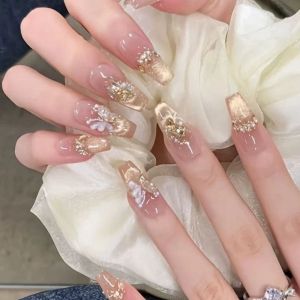 Nhựa Giả Đeo Tay Dài Vừa Phải Thủ Công Sang Trọng Chụp Ảnh Cưới Phim Lấp Lánh Đẹp Nhất Thương Hiệu Chūbaisi Màu Sắc Nhẹ Nhàng