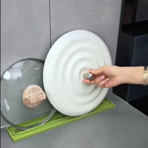 Silicone Kitchen Pot Lid Board Storage Pad Heat Resistant Waterproof Drainage Pad Countertop Anti Slip Pad Rectangular Shape