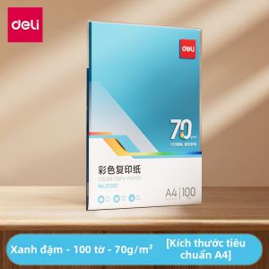 deli | Giấy In Màu A4 100 Tờ