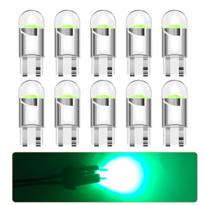 360 Transparent LED COB T10 W5W White/Blue/Yellow/Red/Pink/Ice Blue 12V Car Reading Rearview Mirror Reverse Signal Light