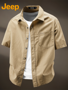 Jeep | Summer Loose Fit Cotton Shirt