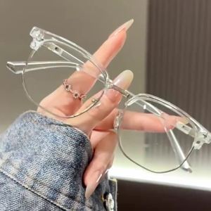Photochromic Anti Radiation Glasses Eyeglass Eyeglasses for Woman Men Vintage Eyebrow Frame Glasses Fashion Eyewear