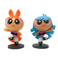 4 ชิ้น/เซ็ต Powerpuff Girls Blossom Bubbles Buttercup อะนิเมะ Action Figure ของเล่น 10 ซม.Pvc รูปชายหญิงของขวัญ. 