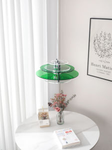 QIANYUE | Acrylic Flying Saucer Restaurant Pendant Light Bar Light Danish Designer Vintage Entrance Bedside Pendant Light