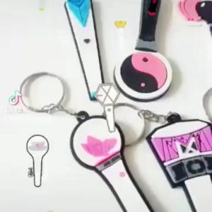 DRGK04 Keychain Lightstick Gantungan Kunci Kpop Korean Fandom Korea Boyband Girlband