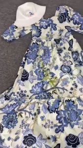 Fahm Collection - Lagoon Picnic Maxi Dress / Maxy Dress Pantai Kekinian