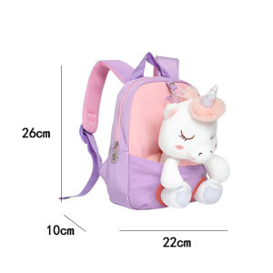 Kid 3D Cute Backpack for 2-6Year Gift Stuffed Unicorn Girl Kindergarten Schoolbag Backpacks Preschool Plush Animal Baby Backpack