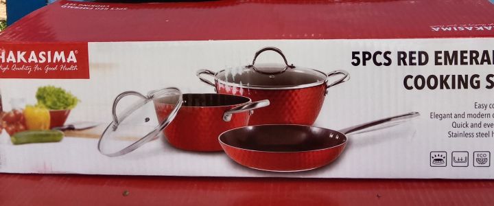 HAKASIMA 5 PCS EMERALD COOKING SET
