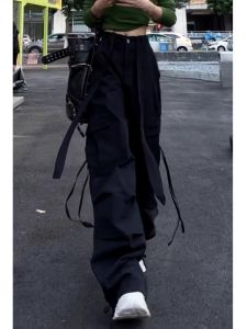 Tall Extended Version American High Street Loose Casual Working Pants Womens Autumn Relaxation Loose Pants Mop Pants