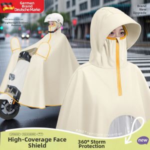 Electric Scooter Raincoat Female Waterproof Oversized